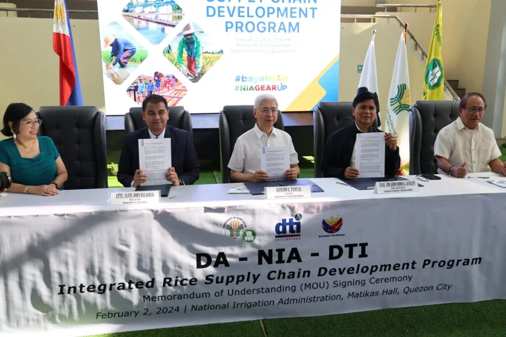 DA, DTI, and NIA Collaborate for Efficient Rice Supply Chain
